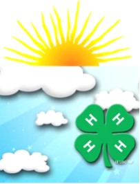 4-H logo in the sunshine illustration